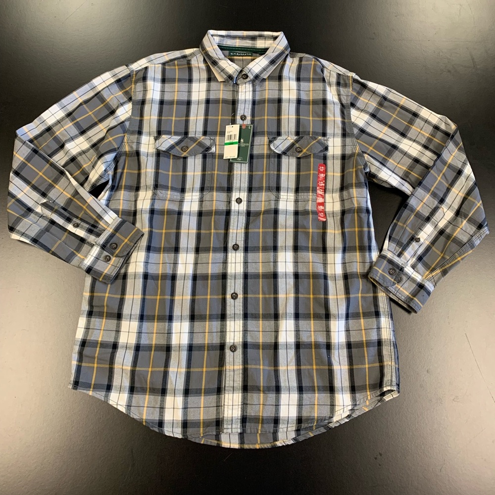 G.H Bass & Co Flannel Button down shirt- Size Large